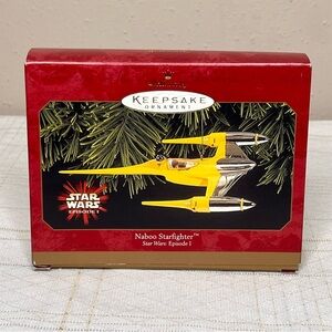 Hallmark Keepsake Christmas Ornament Star Wars Episode 1 Naboo Starfighter 1999
